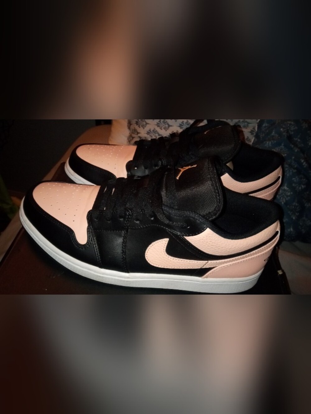 Men Nike Air Jordan 1 Low - Artic Orange White  Sneakers - Picture 6 of 11